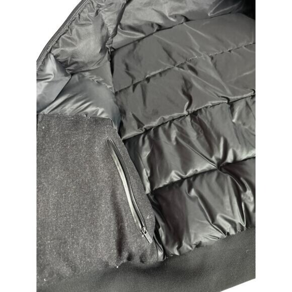 Lululemon Roam Far Reversible Wool Bomber Jacket Heather Gray/‎ Black Size 4 - Picture 11 of 12